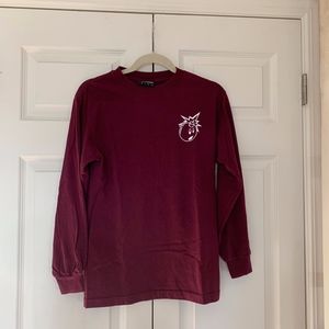 The Hundreds Maroon Long Sleeved T-Shirt